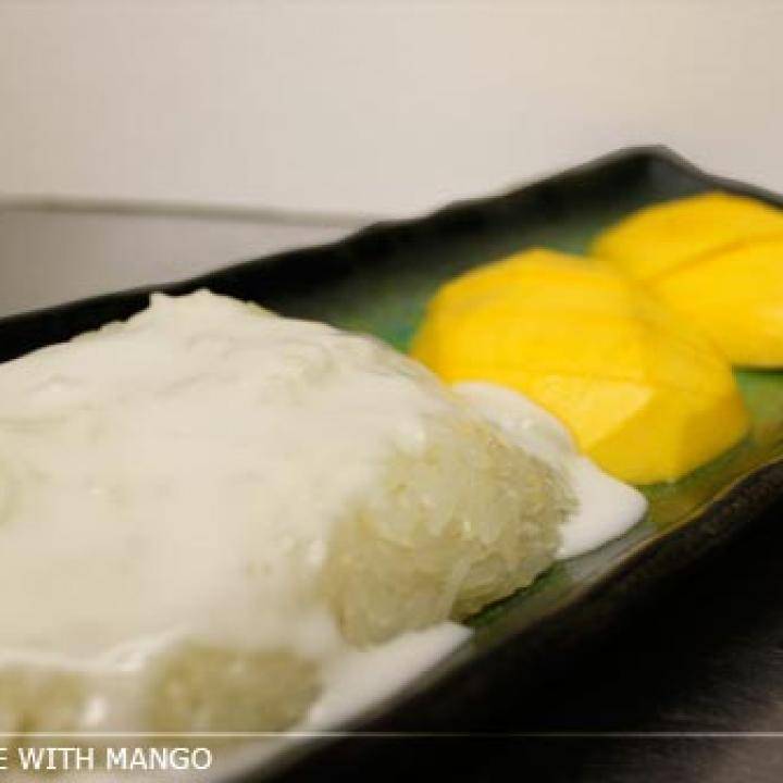 sticky rice with mango - Yukol Place Thai Cuisine